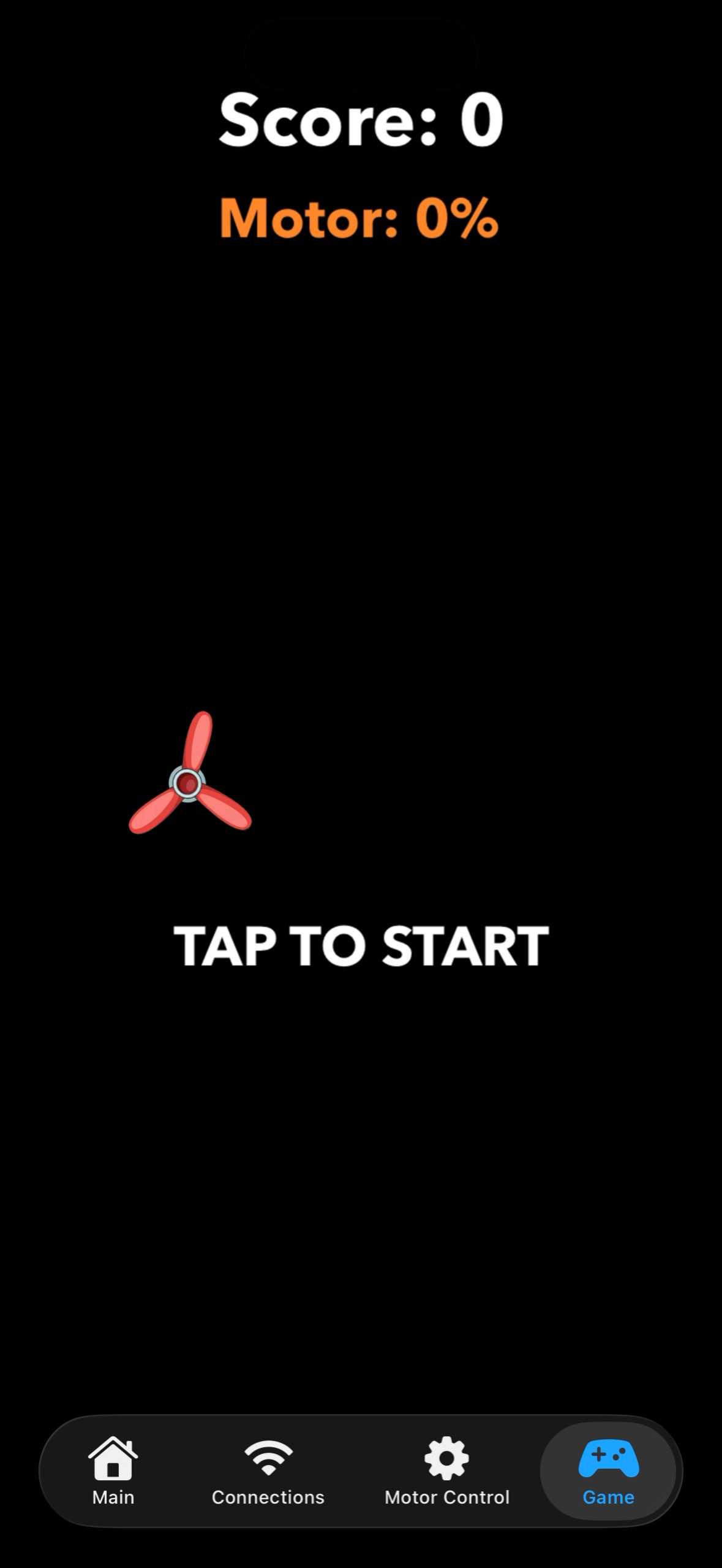 iOS App Game Mode Screenshot 1